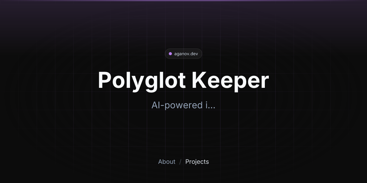 Polyglot Keeper