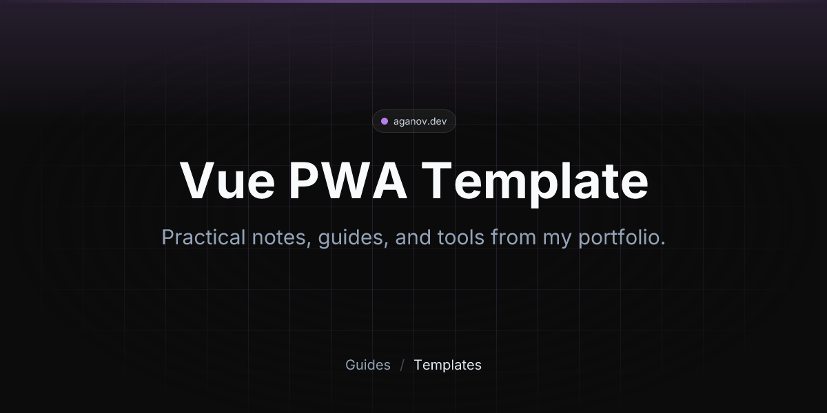 Vue PWA Template